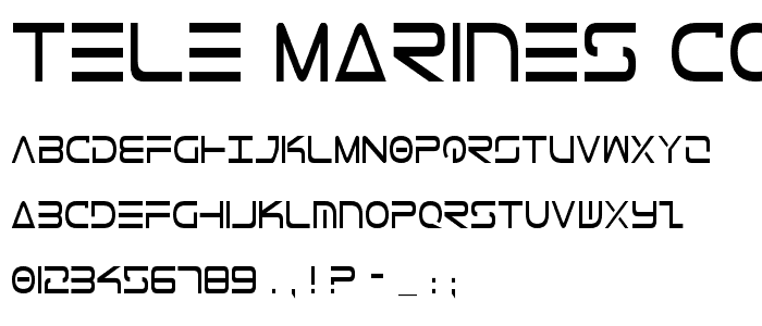 Tele-Marines Condensed font